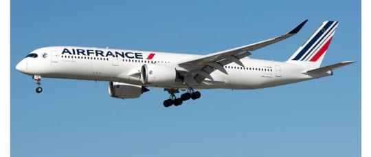 Air France to strengthen Paris–Saint Martin link with more flights and the Airbus A350-900.